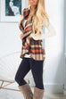 Meridress Sleeveless Hem Jacket Pockets Plaid Vest