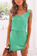 Meridress Tie Shoulder Summer Drawstring Dress