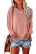 Meridress Long Sleeve Side Split Pocket T Shirt