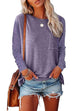 Meridress Long Sleeve Side Split Pocket T Shirt