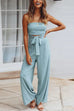 Meridress Off Shoulder Bow Tie Waist Resort Jumpsuit