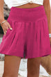 Meridress High Waist Wide Leg Ruched Shorts