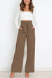 Meridress Elegant Tie Waist Wide Leg Office Pants