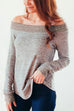 Meridress Casual Off Shoulder Long Sleeve Knit Sweater
