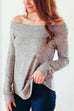 Meridress Casual Off Shoulder Long Sleeve Knit Sweater