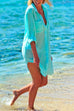 Meridress Long Sleeve Beach Blouse Shirt with Pockets