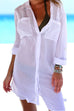 Meridress Long Sleeve Beach Blouse Shirt with Pockets