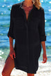 Meridress Long Sleeve Beach Blouse Shirt with Pockets