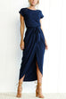 Meridress Front Slit Irregular Slim Dress