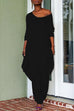 Meridress Long Sleeve Wide Leg Pockets Baggy Jumpsuit