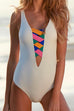 Meridress Fashion Color Ropes Cut Out One-piece Swimwear