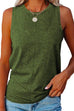 Meridress Solid Crewneck Sleeveless Casual Top