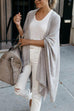 Meridress Open Front Irregular Kimo Cloak Cardigan