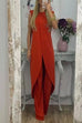 Meridress Chic Tulip Hem Sleeveless Long Top Wide Leg Pants Set