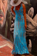 Meridress Criss Cross Open Back Tie Dye Maxi Dress