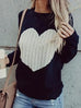 MR Chic Women Love Heart Knitting Sweaters