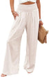 Meridress Elastic Waist Pockets Wide Leg Pants