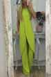 Meridress Chic Tulip Hem Sleeveless Long Top Wide Leg Pants Set