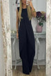 Meridress Chic Tulip Hem Sleeveless Long Top Wide Leg Pants Set