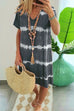 Meridress Hope Tie Dye Casual Loose Midi Dress