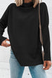Meridress Turtleneck Drop Shoulder Long Sleeve Sweater Top