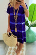 Meridress Hope Tie Dye Casual Loose Midi Dress