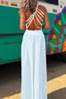 Meridress Solid Criss Cross Backless Maxi Cami Dress(4 Solid Colors Available)