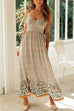 Meridress High Waist Printed Cami Swing Dress